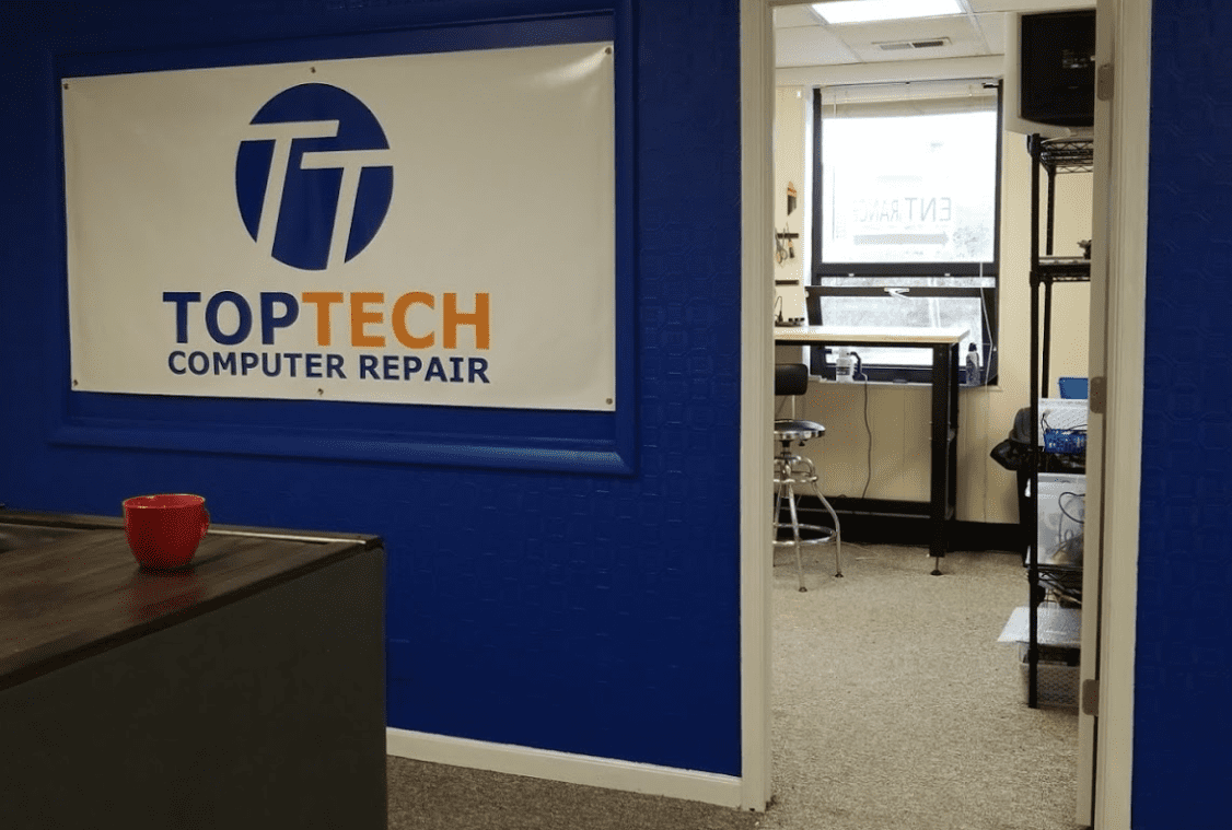 TopTech Computer Repair Reception Area